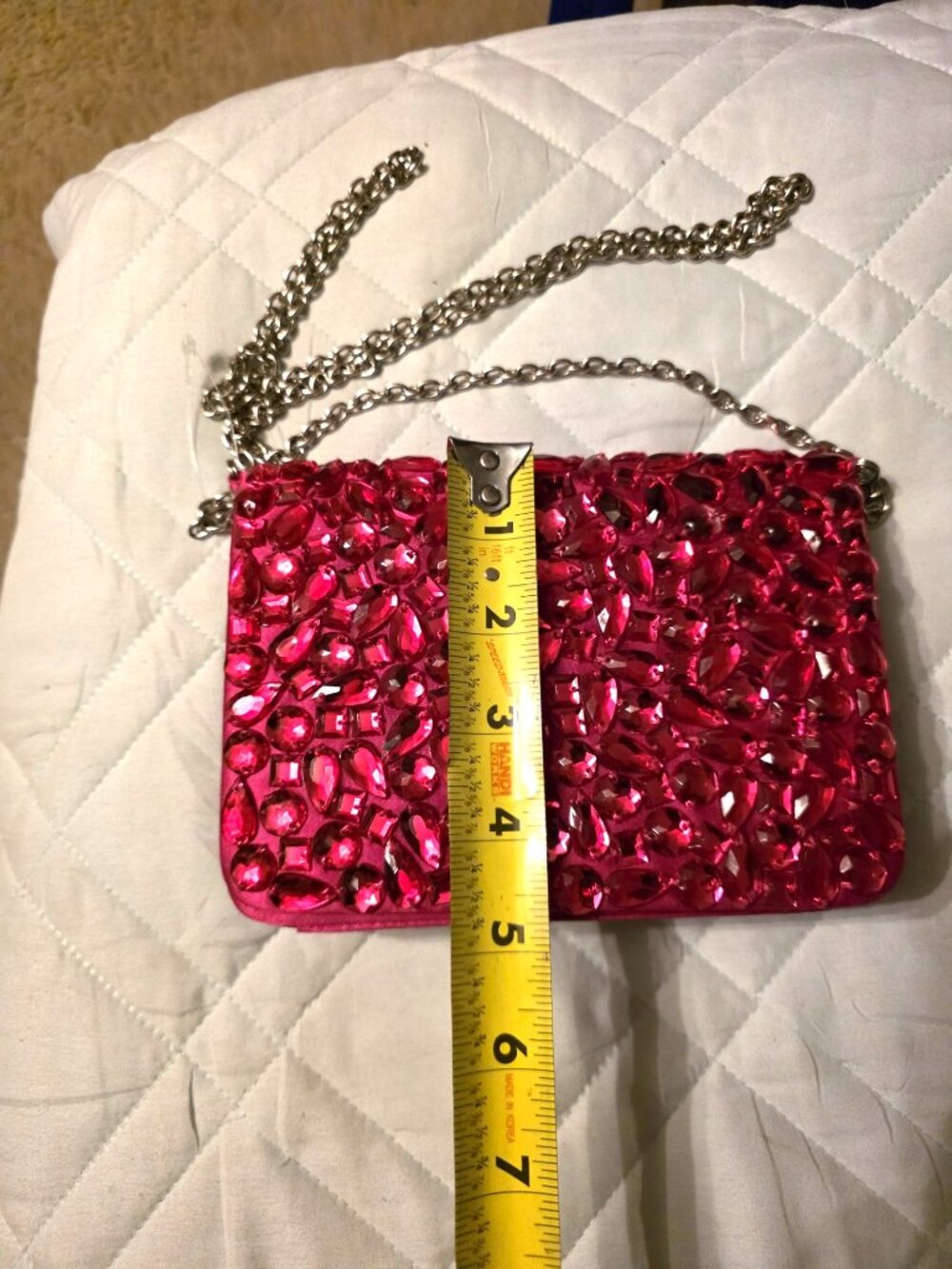 Banana Republic Vibrant Pink Crystal Crossbody Bag - Picture 2 of 8